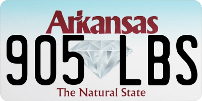 AR license plate 905LBS