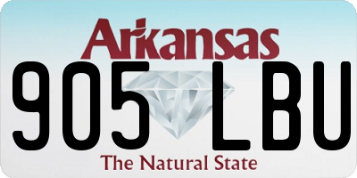 AR license plate 905LBU