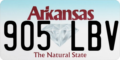 AR license plate 905LBV