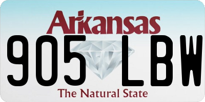 AR license plate 905LBW
