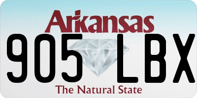 AR license plate 905LBX