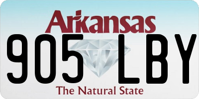 AR license plate 905LBY
