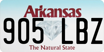 AR license plate 905LBZ