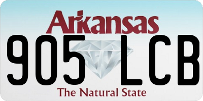 AR license plate 905LCB