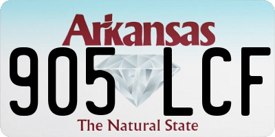 AR license plate 905LCF