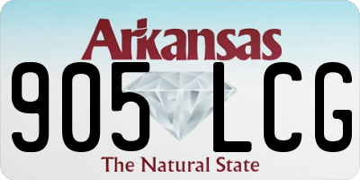 AR license plate 905LCG