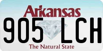 AR license plate 905LCH
