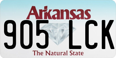 AR license plate 905LCK