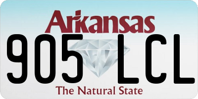AR license plate 905LCL
