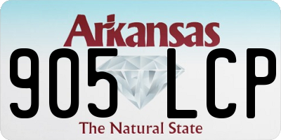 AR license plate 905LCP