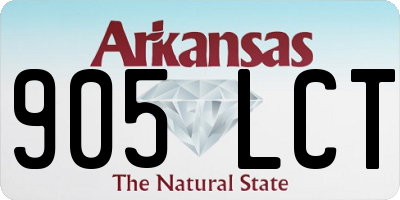 AR license plate 905LCT