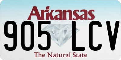 AR license plate 905LCV