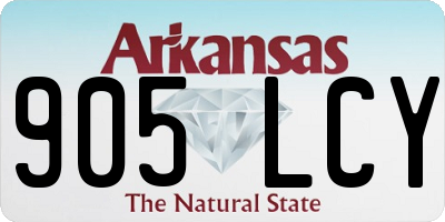 AR license plate 905LCY