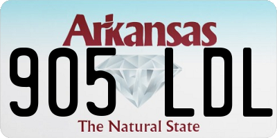 AR license plate 905LDL