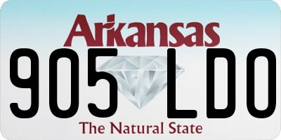 AR license plate 905LDO