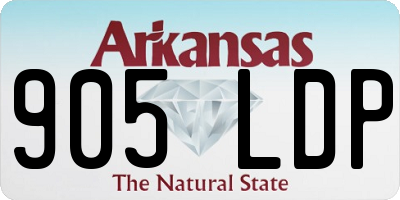 AR license plate 905LDP