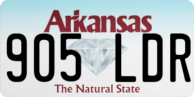 AR license plate 905LDR