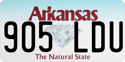 AR license plate 905LDU