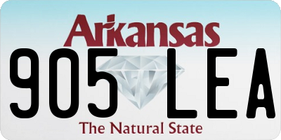 AR license plate 905LEA
