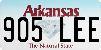 AR license plate 905LEE