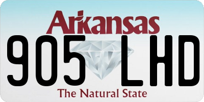 AR license plate 905LHD