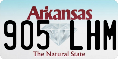 AR license plate 905LHM