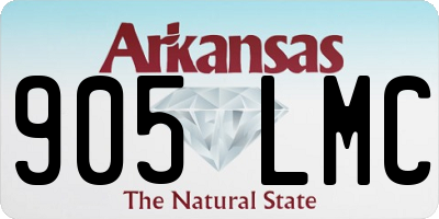 AR license plate 905LMC