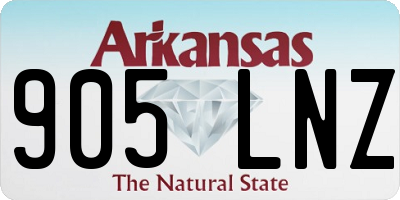 AR license plate 905LNZ