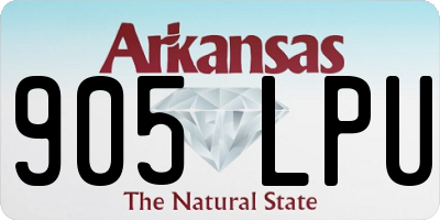 AR license plate 905LPU