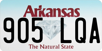 AR license plate 905LQA