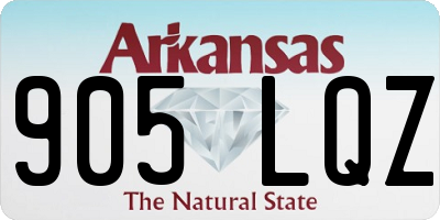AR license plate 905LQZ