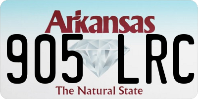 AR license plate 905LRC