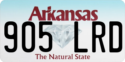 AR license plate 905LRD