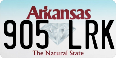 AR license plate 905LRK