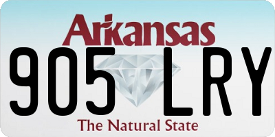 AR license plate 905LRY
