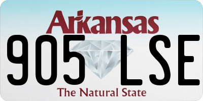 AR license plate 905LSE