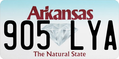 AR license plate 905LYA