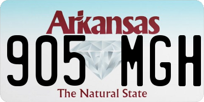 AR license plate 905MGH