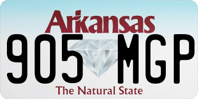 AR license plate 905MGP