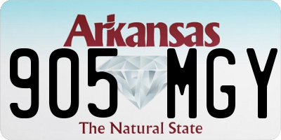 AR license plate 905MGY