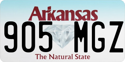 AR license plate 905MGZ