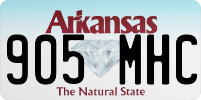 AR license plate 905MHC