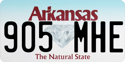 AR license plate 905MHE
