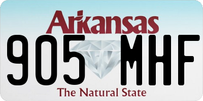 AR license plate 905MHF