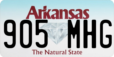 AR license plate 905MHG