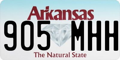 AR license plate 905MHH