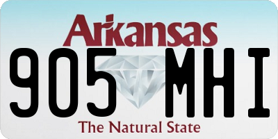AR license plate 905MHI