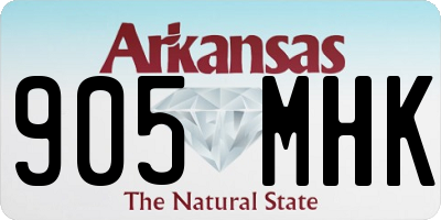 AR license plate 905MHK