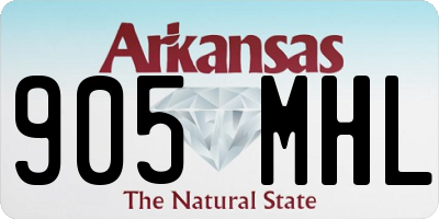 AR license plate 905MHL