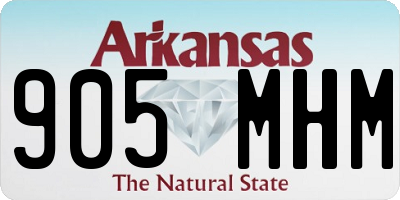 AR license plate 905MHM